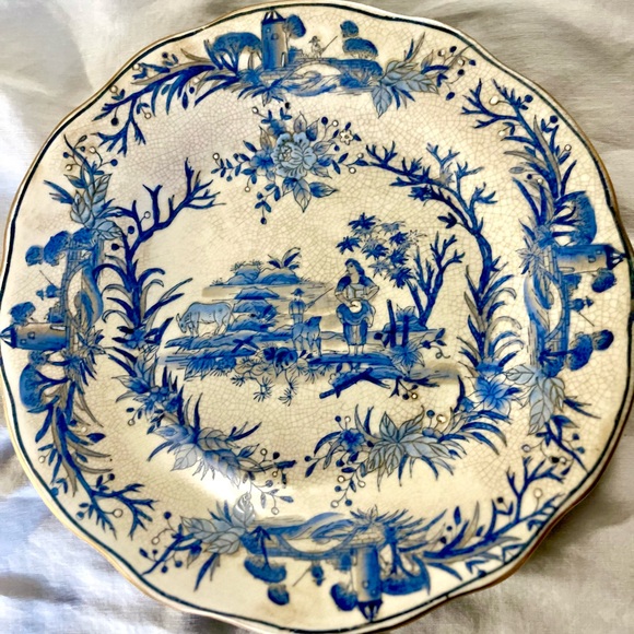 Vintage French Country Ceramic Stoneware 10 inch plates - Picture 1 of 4